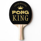 PING PONG KING Personalised Editable Black Gold