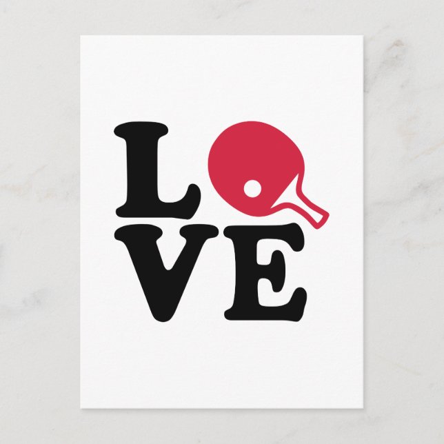 Ping pong love postcard (Front)