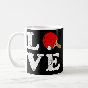 Ping Pong Love Table Tennis Vintage  Coffee Mug