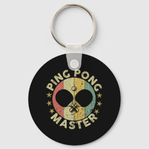 Ping Pong Master Champion Table Tennis Coach Paddl Key Ring