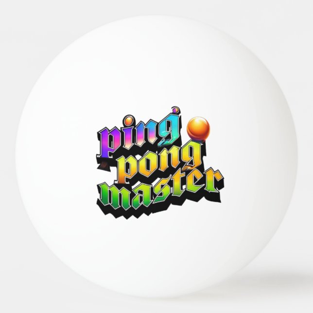 Ping pong master ping pong ball (Front)