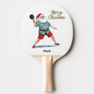 Ping Pong  Merry Christmas with Santa Claus Ping P Paddle