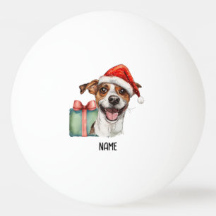 Ping pong Merry Christmas with Santa Dog  Ball