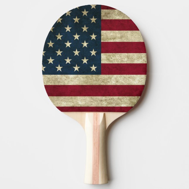 Ping Pong Paddle/American Flag Paddle (Front)