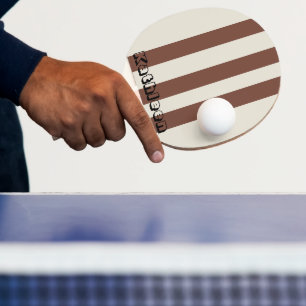 Ping Pong Paddle Beige Black 