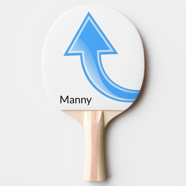 Ping Pong Paddle Blue Arrow (Front)