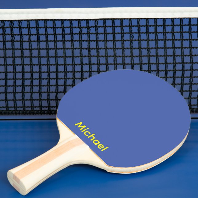 Ping Pong Paddle - Blue Monogram Personalised Gift (Insitu)