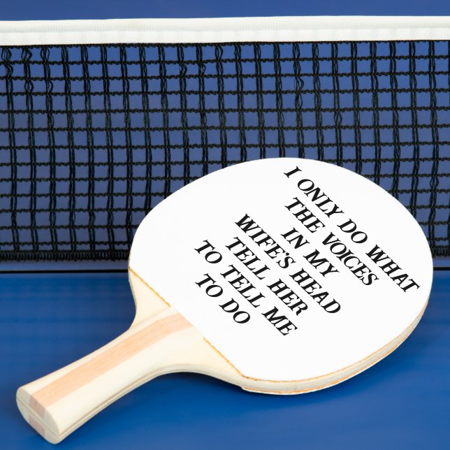 Ping Pong Paddle Husband Wife's Joke  (Insitu)