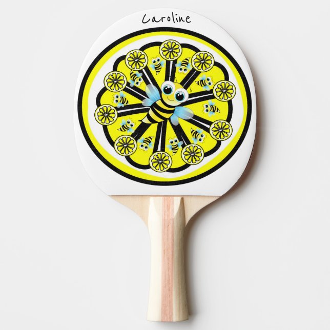 Ping Pong Paddle Lemon Bumblebee (Front)