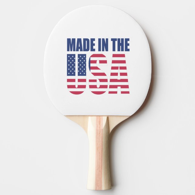 Ping Pong Paddle Made in the USA (Front)