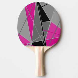Ping-Pong Paddle - Pink, Black & Grey  by HAMbyWG