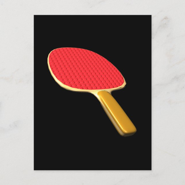 Ping Pong Paddle Postcard (Front)