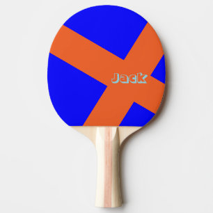 Ping Pong Paddle Red Orange 