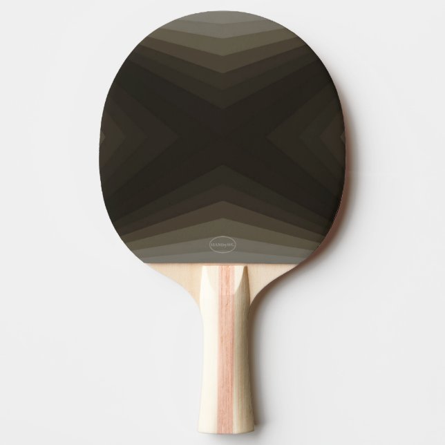 Ping-Pong Paddle - Taupe Brown Gradient - HAMbyWG (Front)