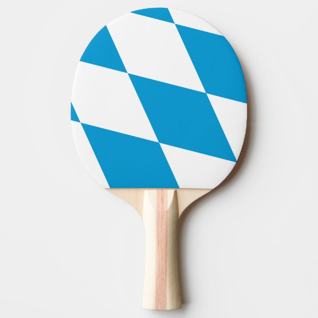 Ping pong paddle with Flag of Bavaria (Front)