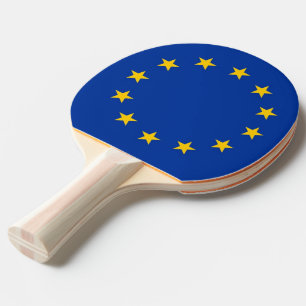 Ping pong paddle with Flag of European Union