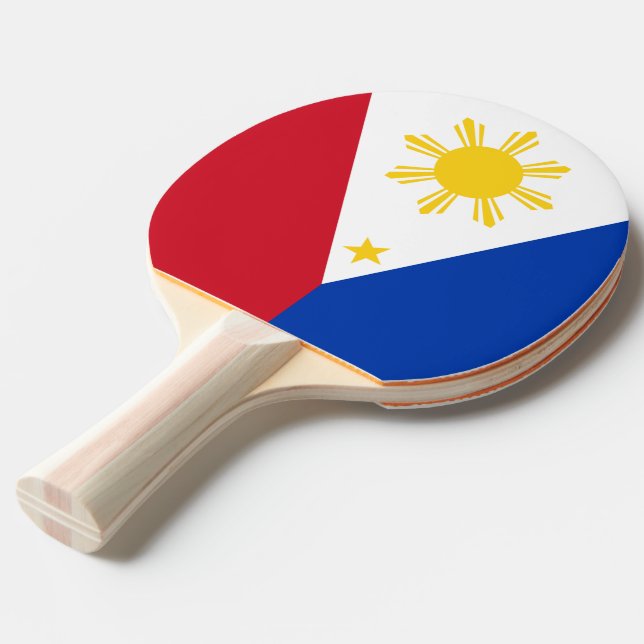 Ping pong paddle with Flag of Philippines (Front Angle)