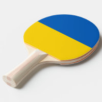 Ping pong paddle with Flag of Ukraine
