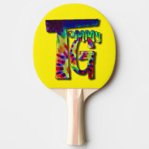 Ping Pong Paddle with your favourite musicians log