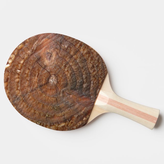 Ping Pong Paddle wooden pattern natural style gift (Side)