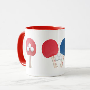 Ping Pong Paddles and Balls Mug
