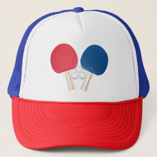 Ping Pong Paddles and Balls Trucker Hat