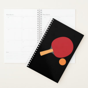 Ping Pong Paddles Funny Table Tennis Sports Long Planner