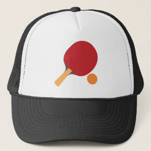 Ping Pong Paddles Funny Table Tennis Sports Long Trucker Hat
