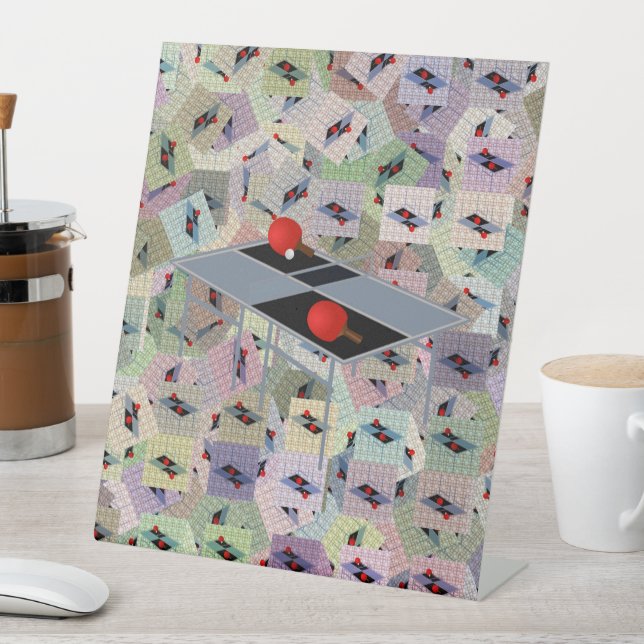 Ping Pong,  Pedestal Sign (In SItu)