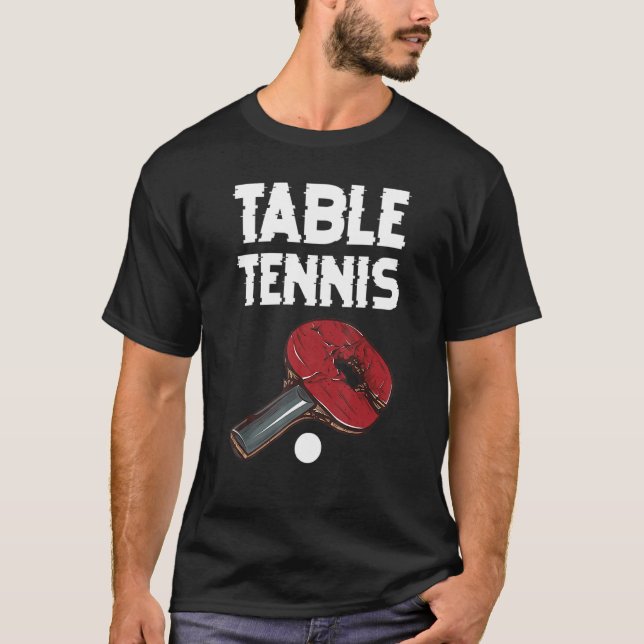 Ping Pong Power Table Tennis Bat   T-Shirt (Front)