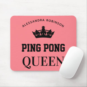 Ping Pong Queen Name personalised Mouse Pad