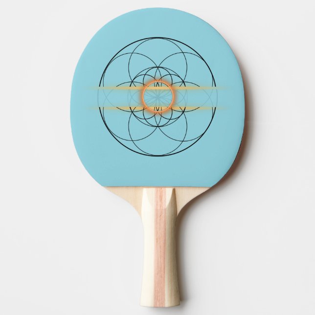 ping pong racket flower paddle (Front)