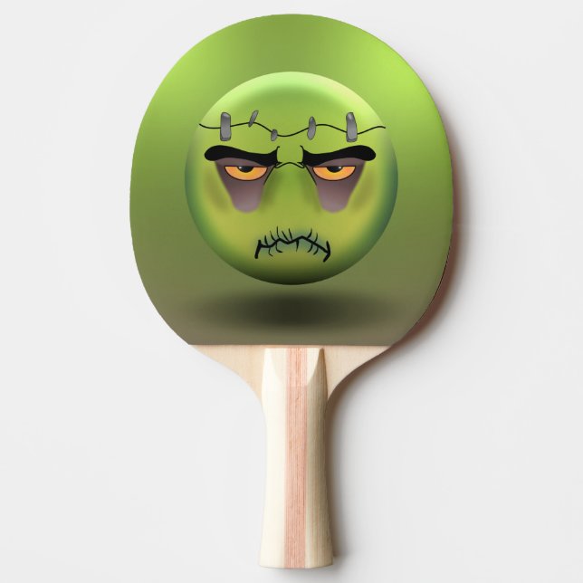 Ping Pong Racket Frankenmoji Paddle (Front)