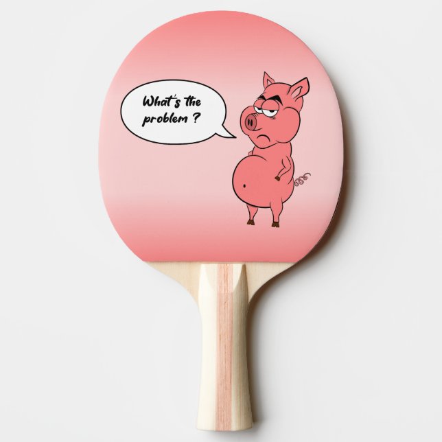 Ping Pong Ronchon Racket The Pig Paddle (Back)