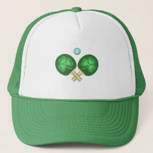 Ping Pong Shamrocks Trucker Hat