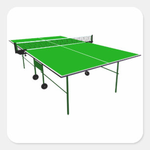 Ping Pong Table Square Sticker
