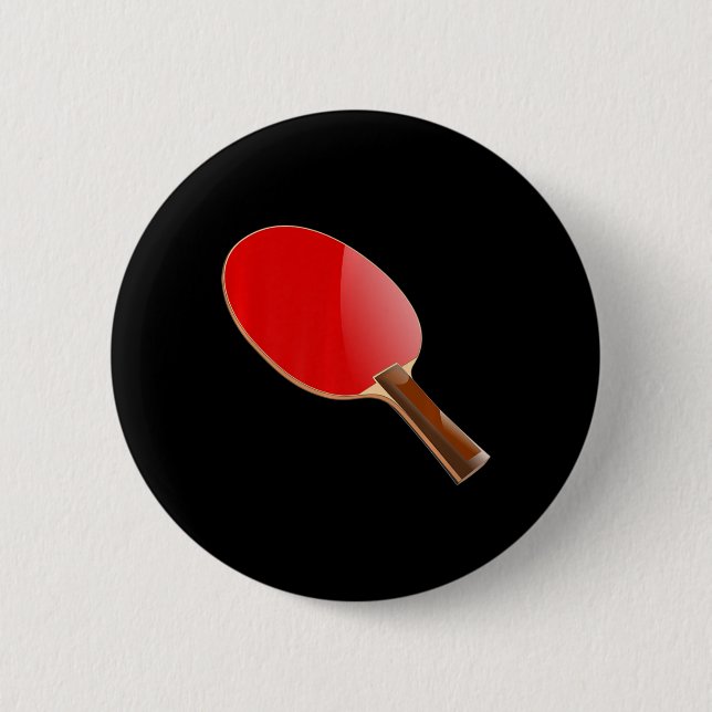Ping Pong Table Tennis   6 Cm Round Badge (Front)