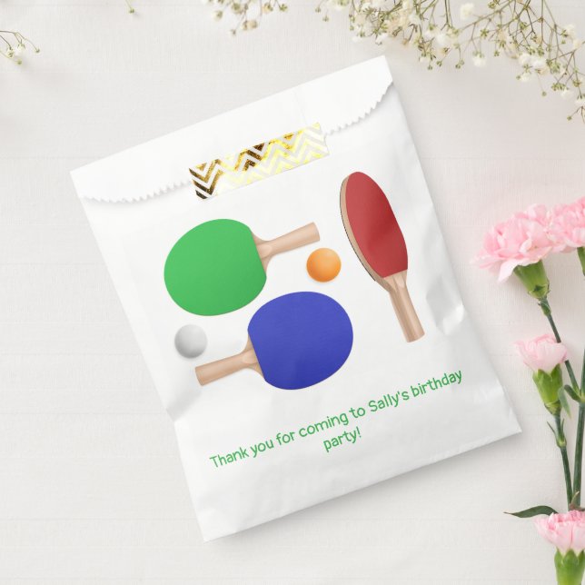 Ping Pong Table Tennis Favour Bag (Sealed)
