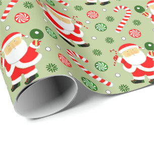 Ping Pong Table Tennis Holiday Gift Wrapping Paper