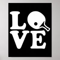 Ping pong table tennis love