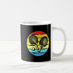 Ping Pong Table Tennis Lovers Retro Coffee Mug