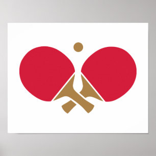 Ping Pong table tennis Poster