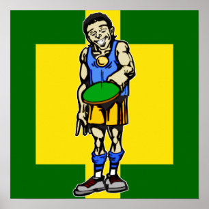 Ping Pong Table Tennis Poster