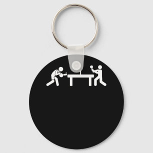 Ping Pong Table Tennis Stick Figures Pingpong Key Ring