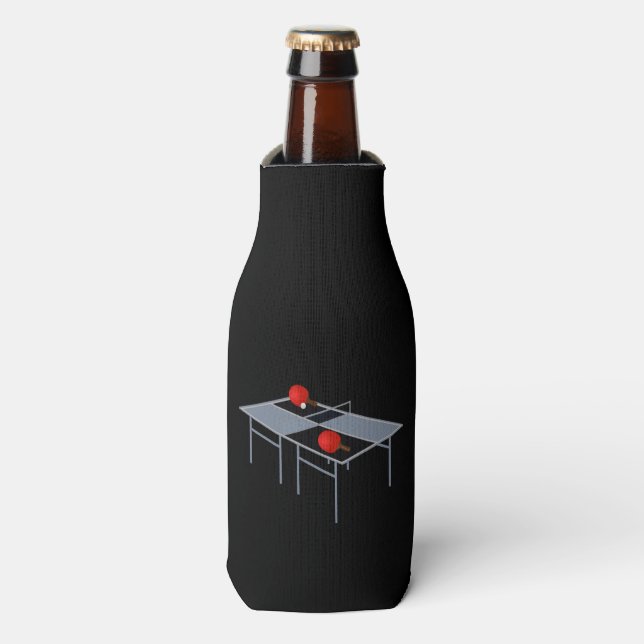 Ping Pong Table With Paddles, Bottle Cooler (Bottle Front)