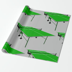Ping Pong Table Wrapping Paper