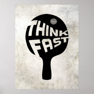 Ping Pong Think Fast Poster