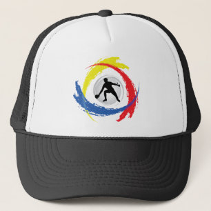 Ping Pong Tricolor Emblem Trucker Hat
