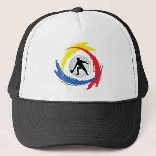 Ping Pong Tricolor Emblem Trucker Hat