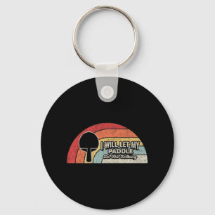 Ping Pong Vintage Retro Fun Table Tennis Key Ring